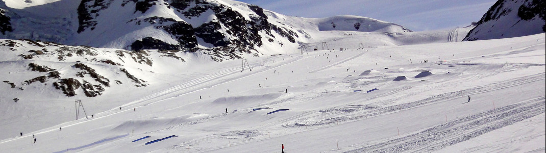 Der Snowpark gehört zu den besten der Alpen.