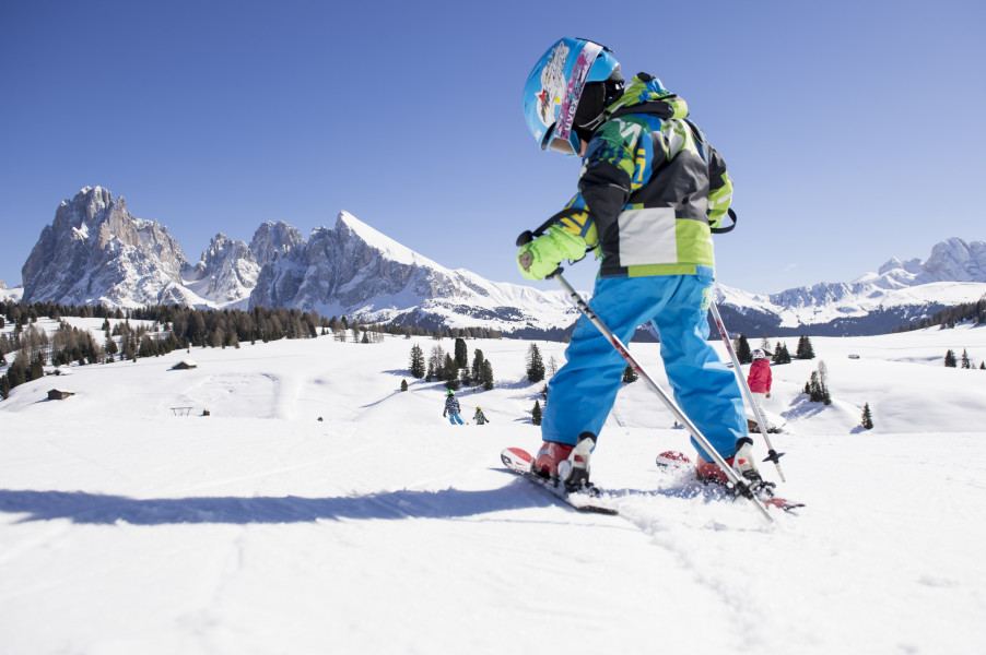 Südtirols überschaubare kleine Skigebiete eignen sich perfekt für den Familienurlaub.