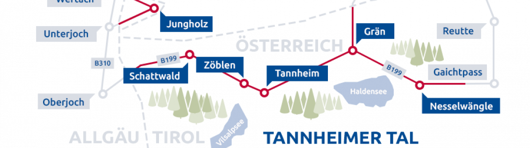 Die Skigebiete im Tannheimer Tal auf einen Blick