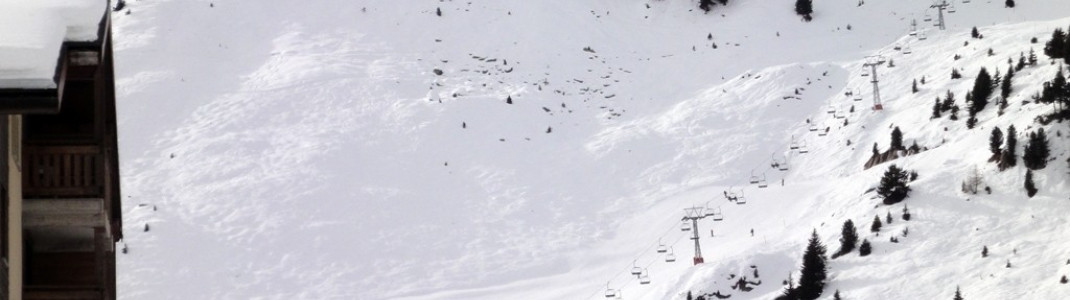 Blick auf die kurzen Off-Piste-Hänge im Riederfurka Teilgebiet!