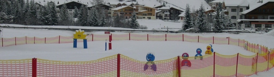 Kinderpark in Corvara an der Talstation der Gondelbahn 19 (Boé)!