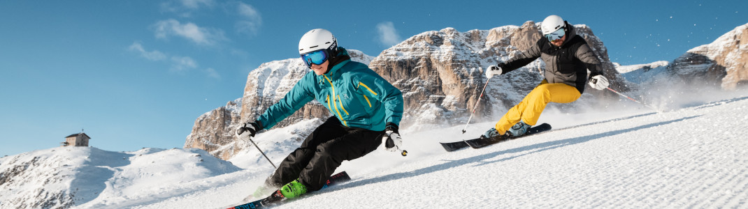 Der Skipass in Alta Badia hat einen stolzen Preis, bietet aber auch unzählige Abfahrtsmöglichkeiten.