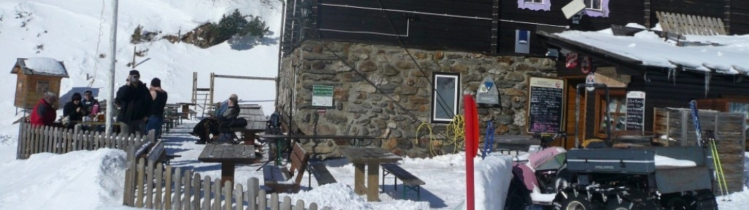 Alpengastwirtschaft Hochalmblick unterhalb der Mittelstation.