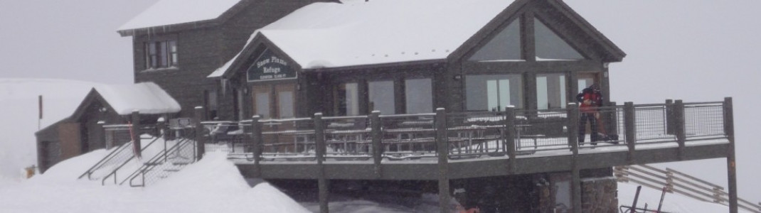 Das höchstgelegene Bergrestaurant im Skigebiet: Das Snow Plume Refuge an der Bergstation des Norway Lifts.