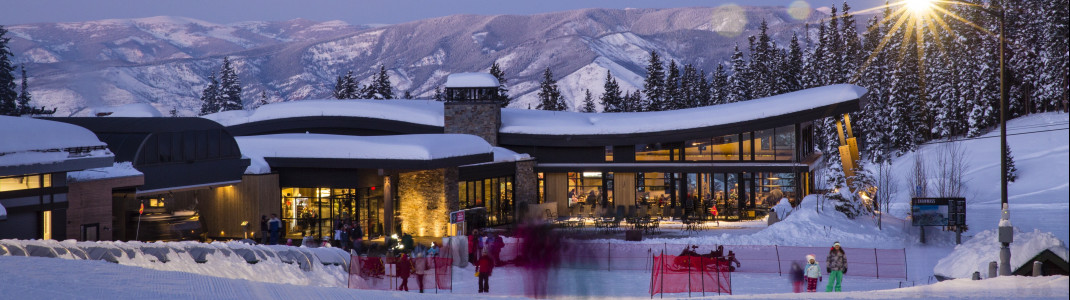 Das Elk Camp Restaurant in Snowmass lädt zum Verweilen ein.