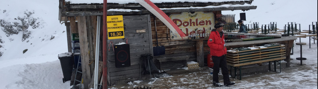 Das Dohlennest ist die kleinste Bar in der Axamer Lizum
