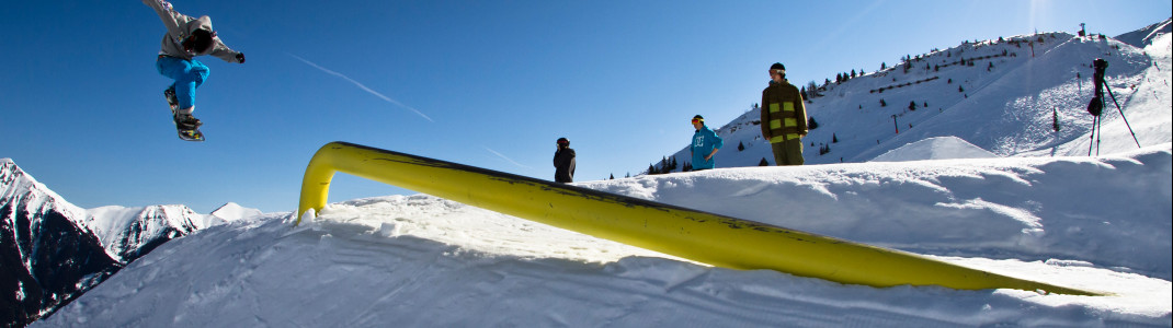 Der Stubnerkogel Snowpark befindet direkt am Burgstalllift.