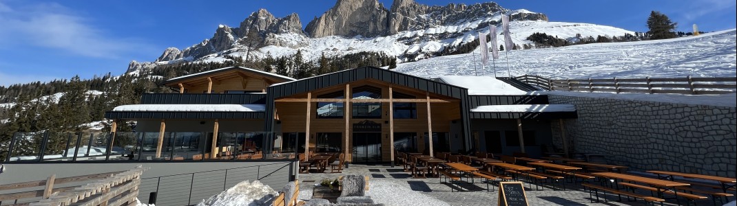 Die Franzin Alm hat 3 Bereiche: ein Kiosk, einen SB-Bereich und ein Bedienrestaurant.
