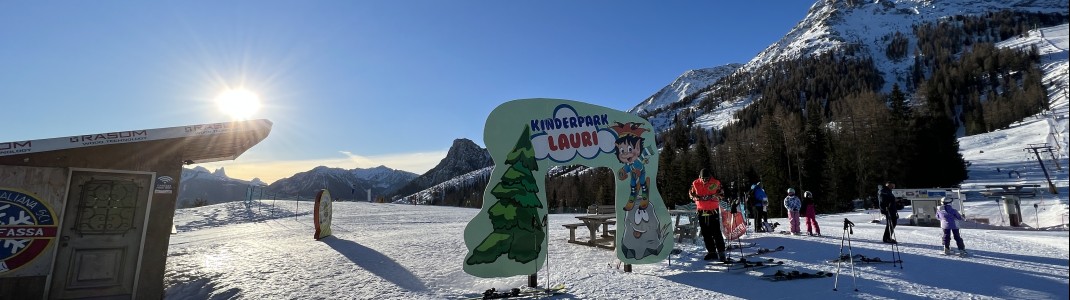 Das König Laurin Kinderland befindet sich unterhalb der Pra di Tori Piste.