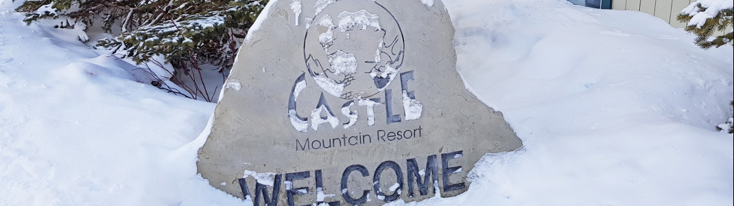In Castle Mountain ist man auf Neuschnee angewiesen, da es keine Beschneiungsmöglichkeiten gibt.