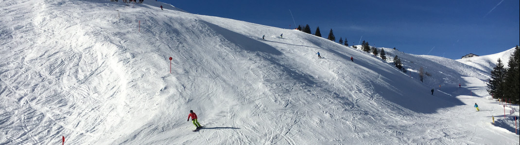 Dank vieler Sesselbahnen muss man seine Skier nur ganz selten abschnallen.