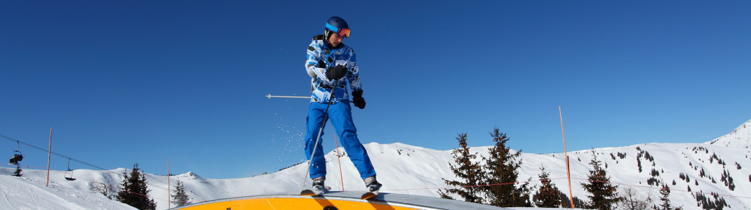 Der Snowpark startet an der Bergstation der Sonnenbergbahn.