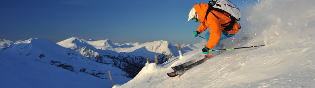Am Falkertspitz gibt es eine Freeride-Zone.