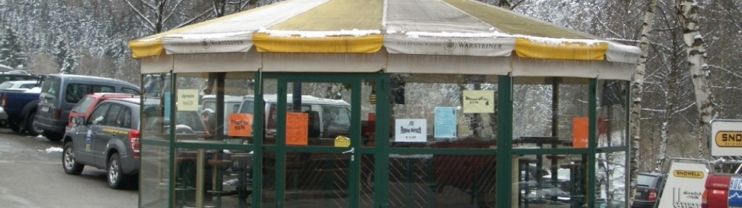 Schirmbar an derTalstation der Acherkogelbahn!