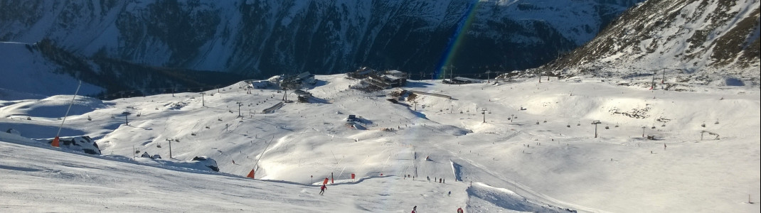 Schöner Carving-Hang: Die rote Piste Nr. 10 zurück zur Idalp