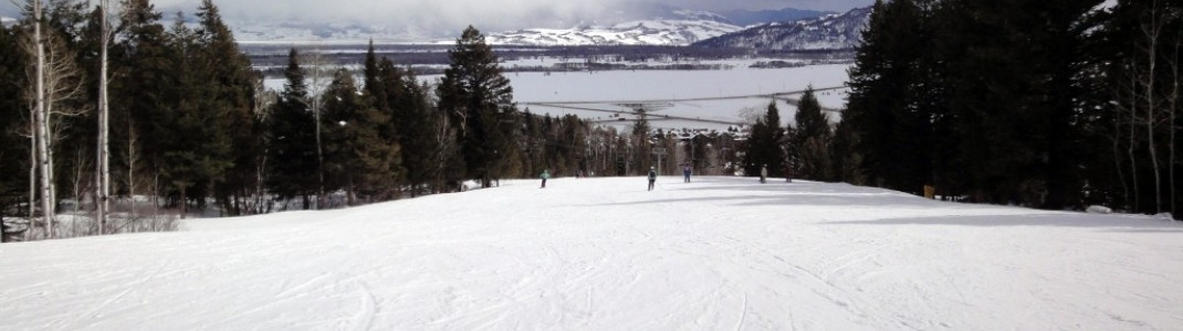 Das Anfängergebiet am Teewinot-Quad-Chair Sessellift!