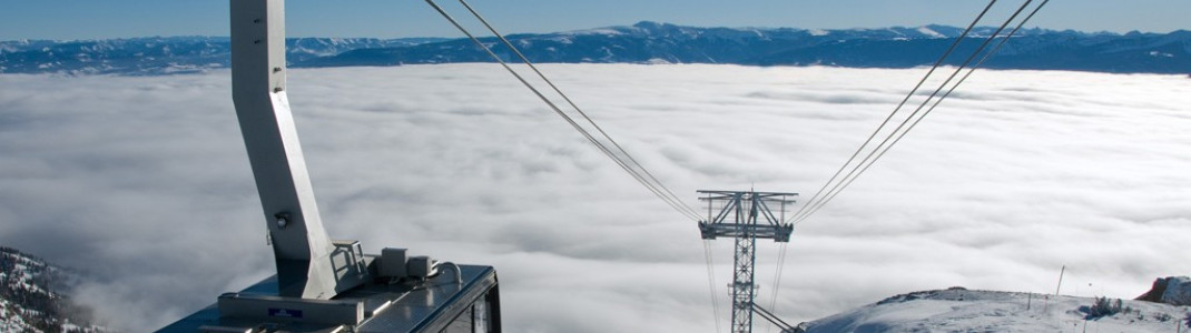 Das brandneue Wahrzeichen von Jackson Hole: Die Luftseilbahn "Tram"! Photo credit: tristan greszko