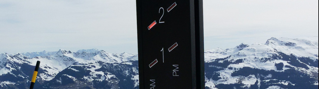 Die vielen Infopoints zur Lawinensituation sind vorbildlich