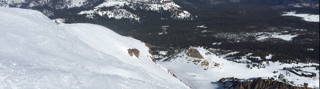 Blick auf die Double Diamond Abfahrt Climax.