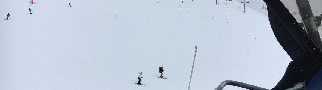 Gut geeignet für Familien: Die Pisten am Rastkogel.