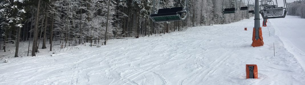 Ein Teil der Pisten, wie hier an der Almberg-Sesselbahn, wird für Freeride nicht präpariert.