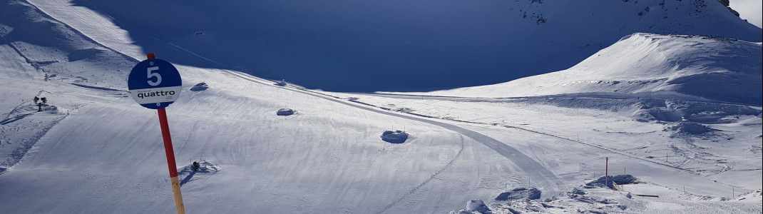 Im Skigebiet gibt es ausreichend blaue Pisten.
