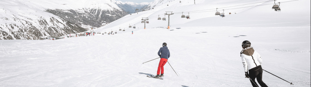 Im Skigebiet Gurgl gibt es mehr als 35 Kilometer leichte Pisten.