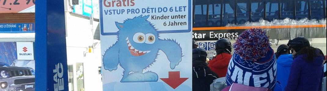 Kinder bis 6 Jahre können die Lifte kostenfrei nutzen
