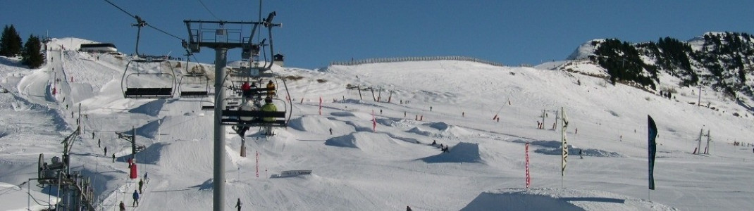Der Funpark in Avoriaz beim Express Proclou!