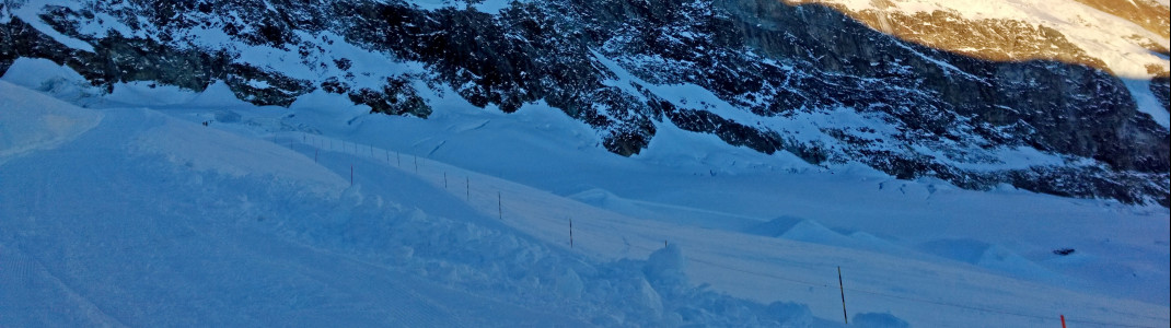 Hier befindet sich der Snowpark gerade noch in der Vorbereitung.