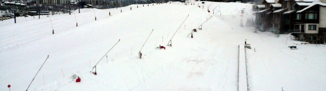 Anfängerbereich im Tal unterhalb der "Gondola!