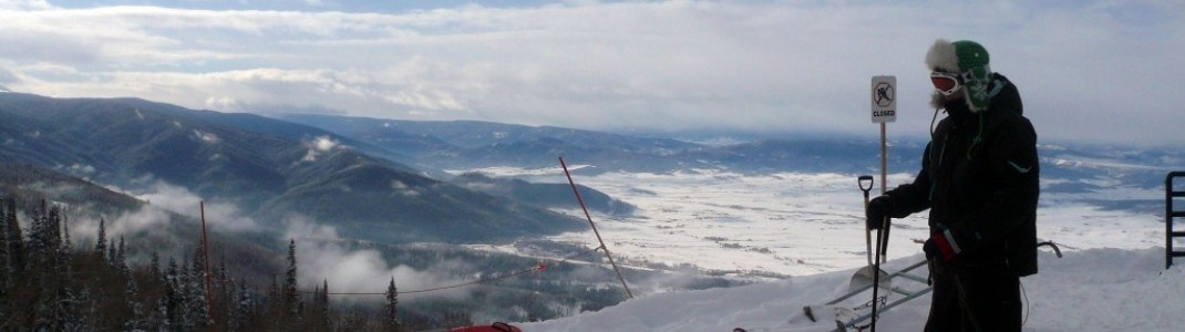 Atemberaubend schön - die Aussicht an der Bergstation des "Priest Creek" Sessellifts!