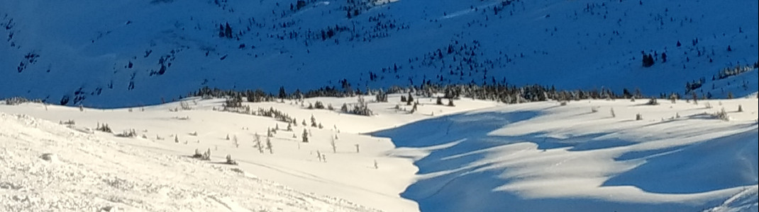 Feinster Champagne Powder am Goat&#39;s Eye lassen Freerider Herzen höher schlagen