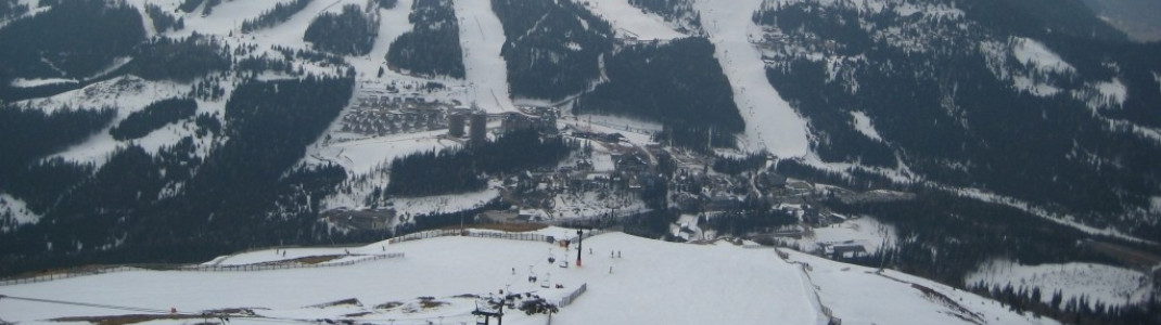 Blick vom Aineckgipfel zum Tschaneckgipfel