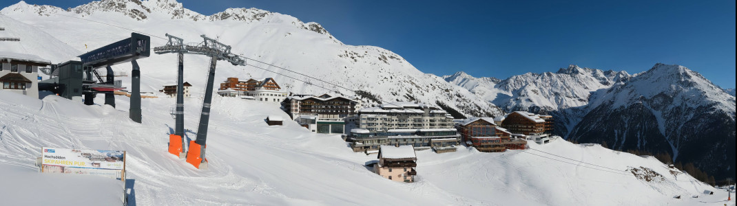 Seit Montag, 15. Februar, stehen die Lifte im Skigebiet von Sölden still.
