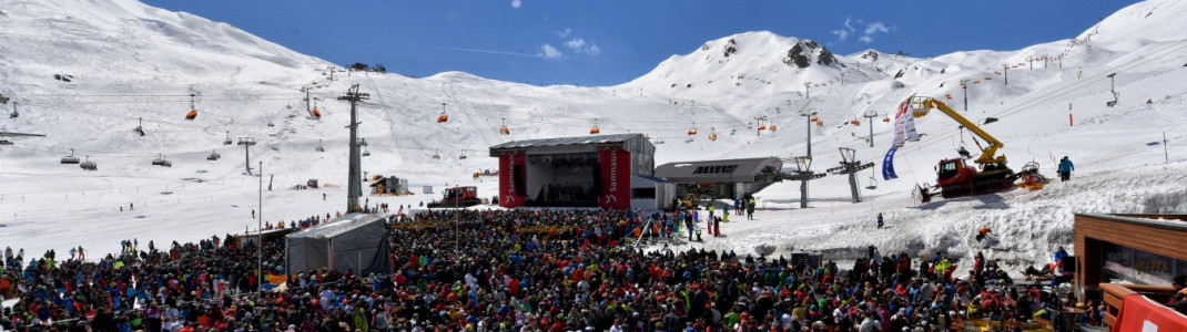 Beste Stimmung und tolle Live-Acts erwartet die Besucher beim Internationalen Frühlings-Schneefest auf der Alp Trida