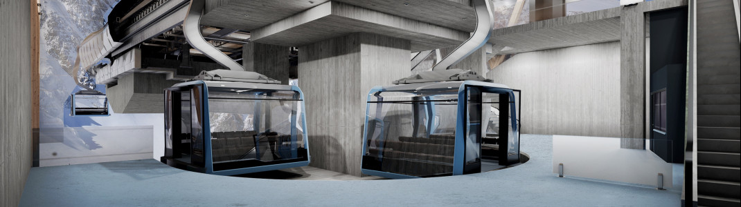 Die neue 3S-Bahn verbindet ab 2021 Zermatt mit Italien.