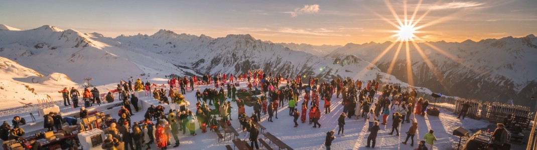 Konzerte und Sundowner-Events stehen in Ischgl im April auf dem Programm.