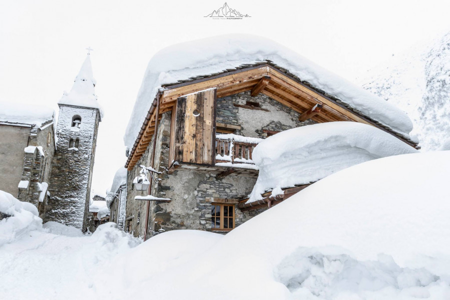 Schneemengen von weit über einen Meter werden erneut in den Südalpen - wie hier in Bonneval sur Arc - erwartet.