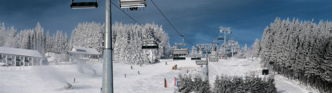 Nahezu auf Vollbetrieb läuft das Skigebiet Willingen am Karnevalswochenende.