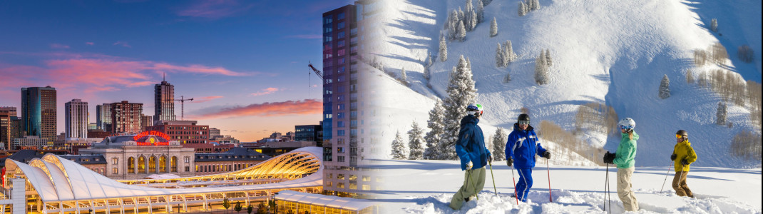 In Vail den legendären "Champagne-Powder" spühren und anschließend Denver erkunden.