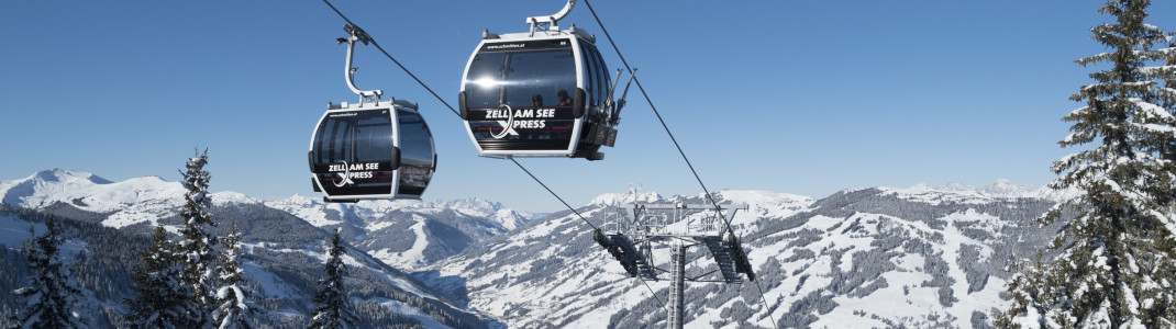 Der neue zellamseeXpress bringt die Skifahrer vom Glemmtal auf die Schmitten.