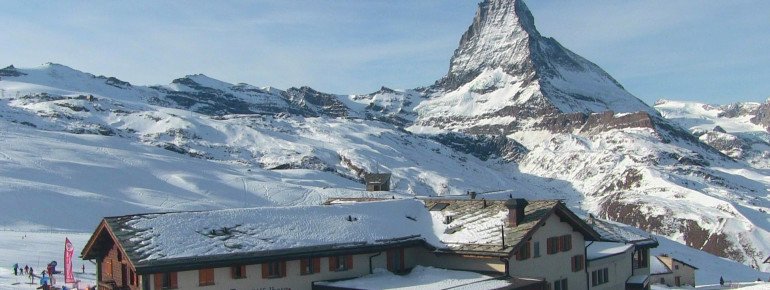 Blick auf das Matterhorn von Riffelberg aus am 26.12.2016.
