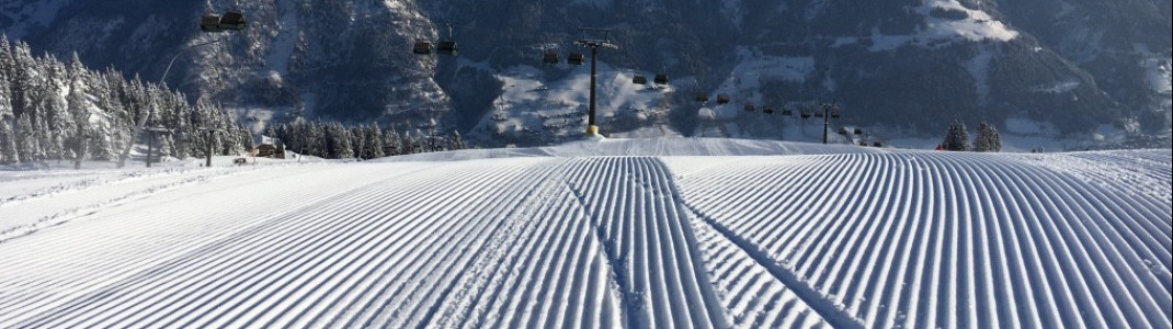 Perfekt präparierte Pisten in der Skischaukel Gastein.