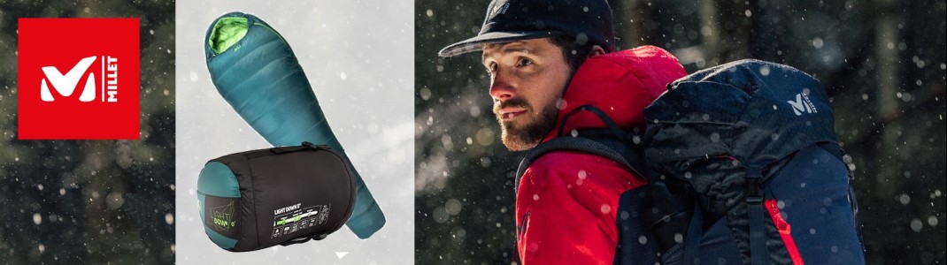 Gewinne einen Hero Light Down 0° Schlafsack von Millet