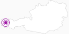 Accommodation Jochum G. at the Arlberg: Position on map