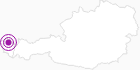 Accommodation Fewo Peter in the Bregenz Forest: Position on map