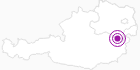 Unterkunft Gasthof & Pension Orthof in den Wiener Alpen in Niederösterreich: Position auf der Karte