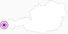 Unterkunft Drei Türme Appartements in Montafon: Position auf der Karte Unterkunft Drei Türme Appartements in Montafon: Position auf der Karte