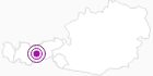 Accommodation Schlickeralm in Stubai: Position on map